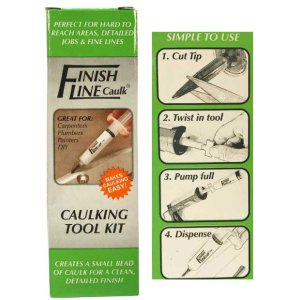 Finish Line Caulk Tool with Caulk Syringe